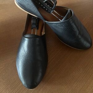 Miz Mooz Women 39 Size 8.5 Shoes Black Leather Slip On Flats Kimmy Loafers